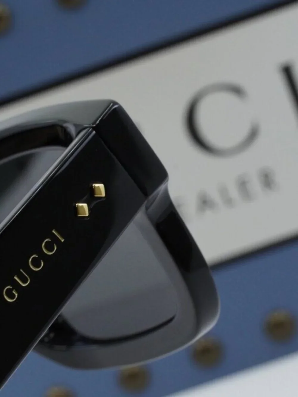 Gucci GG1085S 001 Square Sunglasses - Black/Grey